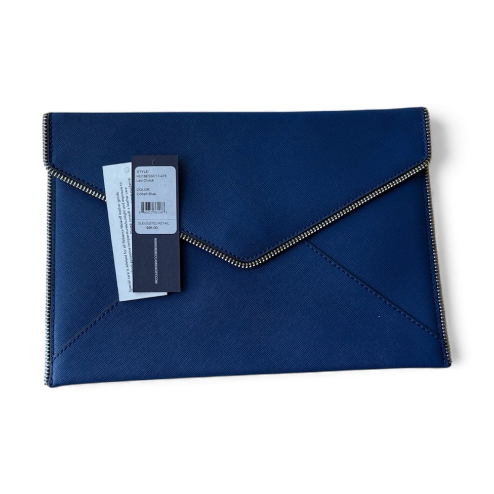 Rebecca Minkoff Leo Clutch in Cobalt Blue NWT